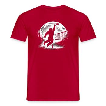 Bigfoot Volleyball - Männer T-Shirt - Rot - Vorne - AI Model Male 178 dark (178cm)