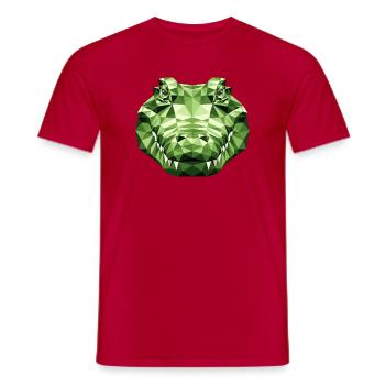 Krokodil Alligator Reptilien Kroko Liebe Krokodile - Männer T-Shirt - Rot - Vorne - AI Model Male 178 dark (178cm)
