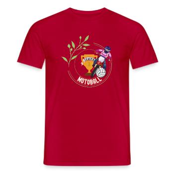 Championnat du tournoi des vainqueurs de motoball - T-shirt homme - rouge - Devant - AI Model Male 178 dark (178cm)