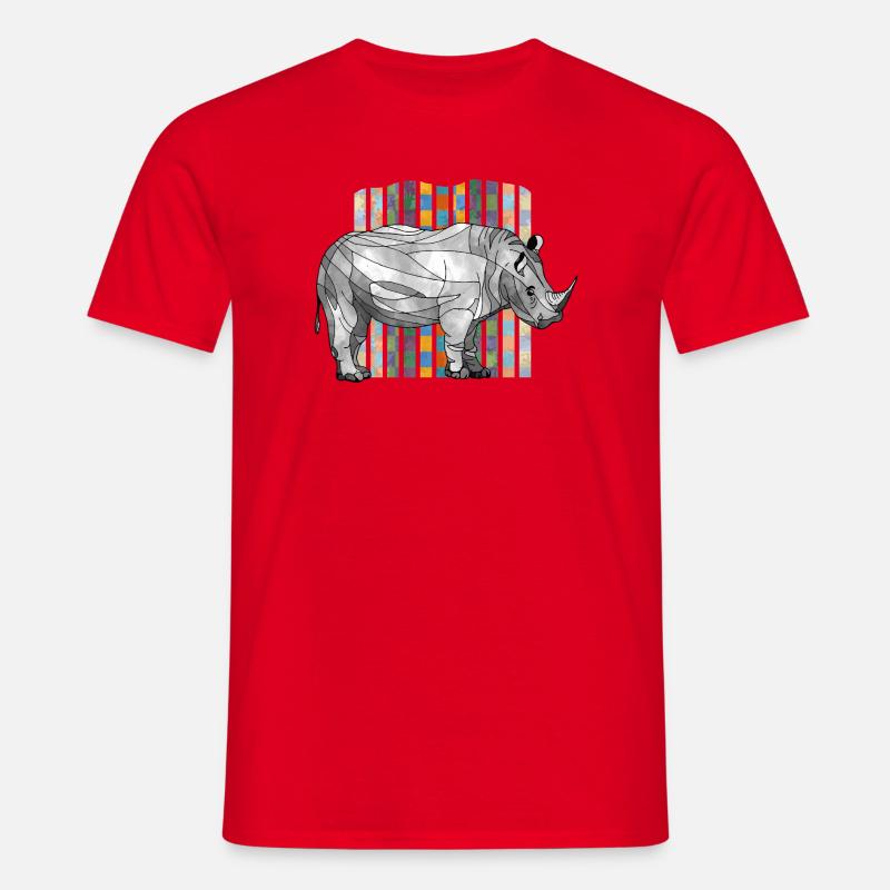 rhinoceros - Men's T-Shirt - red
