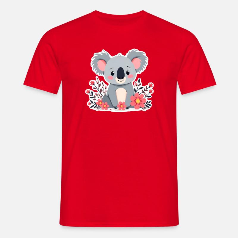 Koala - T-shirt til herrer - rød