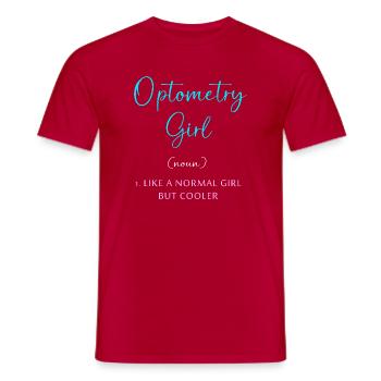 Optician Ophthalmologist Optics - Men's T-Shirt - red - Front - AI Model Male 178 dark (178cm)