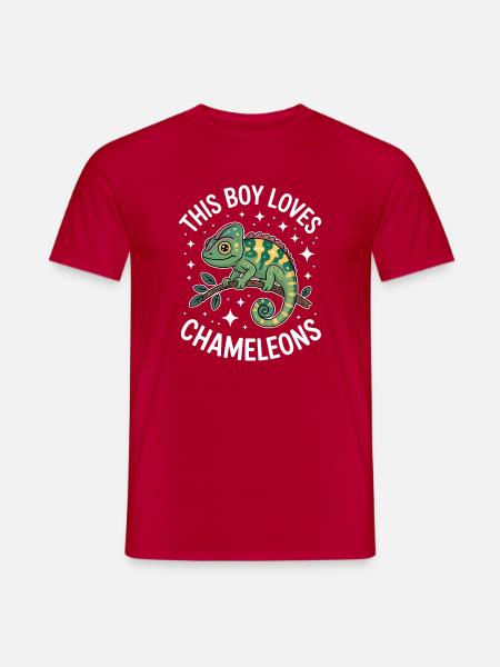 Chameleon Sayings Funny Chameleons Gift - Men's T-Shirt - red