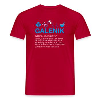 Galenik Pharmazie Pharmakant Apotheke Definition - Männer T-Shirt - Rot - Vorne - AI Model Male 178 dark (178cm)