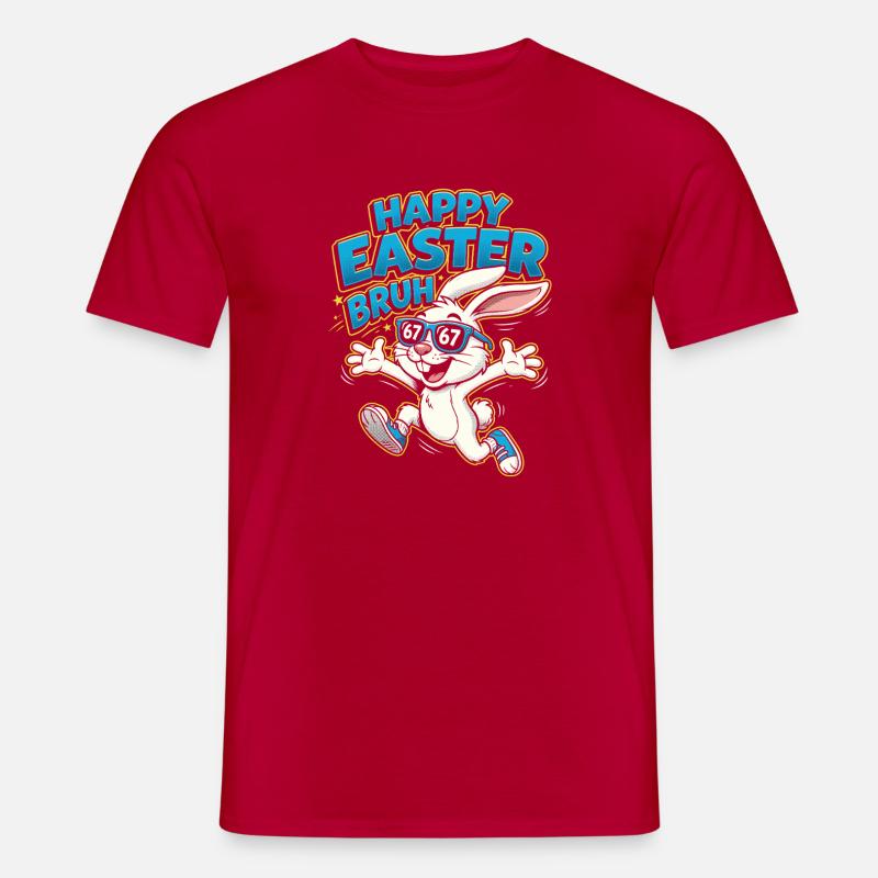 Easter Bruh Bunny Sunglasses - Männer T-Shirt - Rot