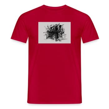 Knot of Noise - Men's T-Shirt - red - Front - AI Model Male 178 dark (178cm)