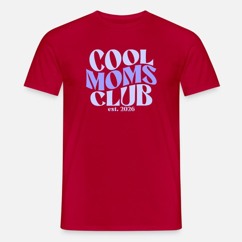 Cool Moms Club - Muttertag Mama Geschenk - Männer T-Shirt - Rot