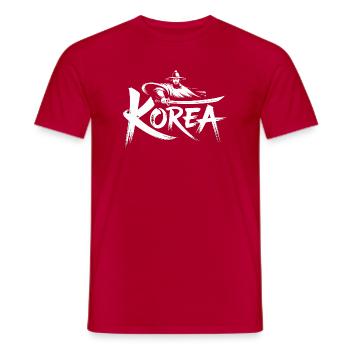 Guerrier de Corée Historique - T-shirt homme - rouge - Devant - AI Model Male 178 dark (178cm)