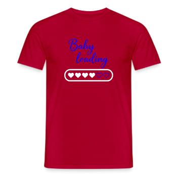 Chargement de bébé - T-shirt homme - rouge - Devant - AI Model Male 178 dark (178cm)