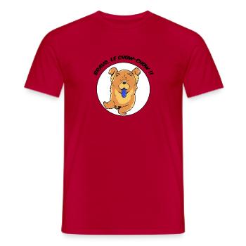 Bravo, le chochow ! - T-shirt homme - rouge - Devant - AI Model Male 178 dark (178cm)