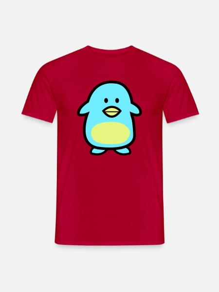 Penguin Comic - Men's T-Shirt - red