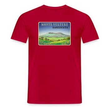 Monte Vulture - Männer T-Shirt - Rot - Vorne - AI Model Male 178 dark (178cm)