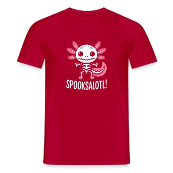 Squelette Squelette de Spooksalot - T-shirt homme - rouge - Devant - AI Model Male 178 dark (178cm)