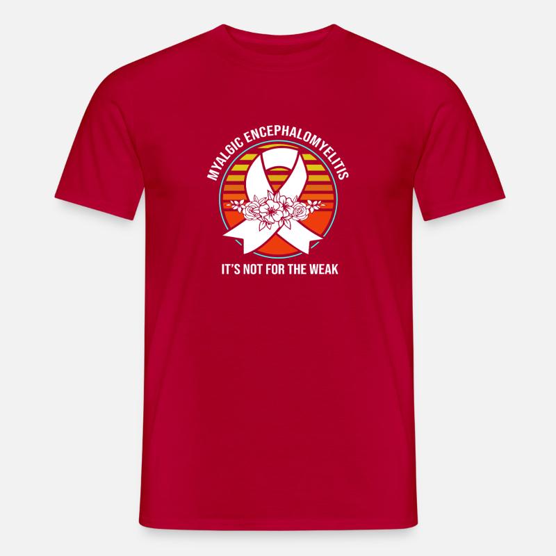 ME CFS - Männer T-Shirt - Rot