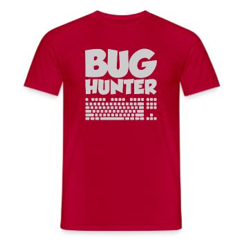 Funny Software Engineers Programmers Developers - Men's T-Shirt - red - Front - AI Model Male 178 dark (178cm)
