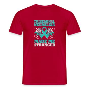 Trigeminusneuralgie - Männer T-Shirt - Rot - Vorne - AI Model Male 178 dark (178cm)