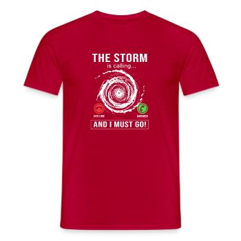 Meteorologe Wetter Meteorologie - Männer T-Shirt - Rot - Vorne - AI Model Male 178 dark (178cm)