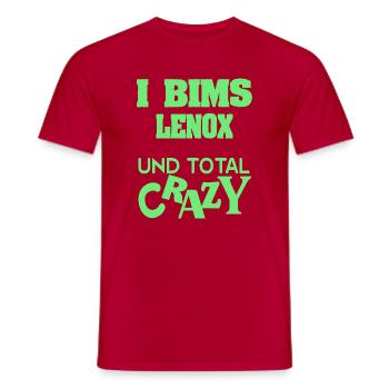 Lenox - Männer T-Shirt - Rot - Vorne - AI Model Male 178 dark (178cm)