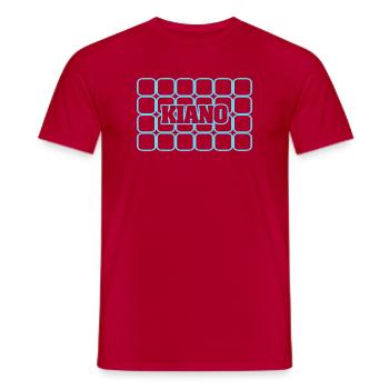 Cadeau pour Kiano - T-shirt homme - rouge - Devant - AI Model Male 178 dark (178cm)
