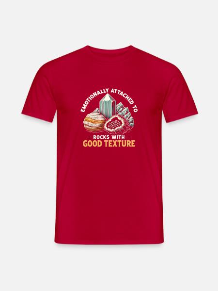 Stones with Structure | Geology Minerals - Men's T-Shirt - red