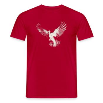 Taube | Heilig-Geist-Hemd | Christliches Symbol - Männer T-Shirt - Rot - Vorne - AI Model Male 178 dark (178cm)