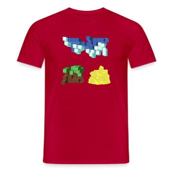 PASSAGE ONIRIC - T-shirt homme - rouge - Devant - AI Model Male 178 dark (178cm)