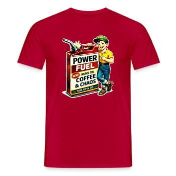 Power Sprit - Männer T-Shirt - Rot - Vorne - AI Model Male 178 dark (178cm)