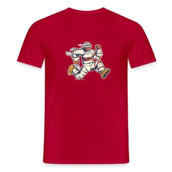 Mamienläuferin - Männer T-Shirt - Rot - Vorne - AI Model Male 178 dark (178cm)