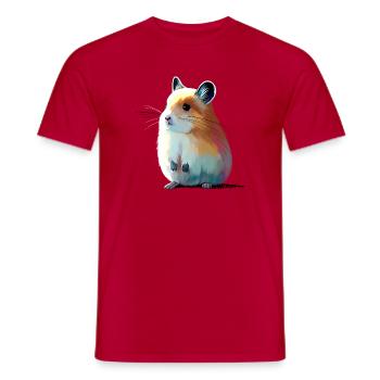 Pfeifhase - Männer T-Shirt - Rot - Vorne - AI Model Male 178 dark (178cm)