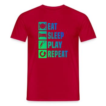 Gift idea for a tennis with tennis - Men's T-Shirt - red - Front - AI Model Male 178 dark (178cm)