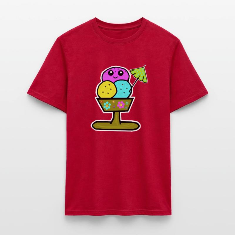 Bunter Eisbecher Eiscreme Eiskreme Eis Men’s T-shirt