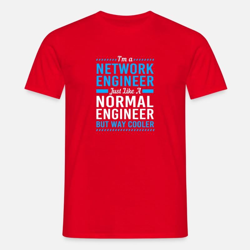 Network Computer Scientist Programmer Admin - Men's T-Shirt - red