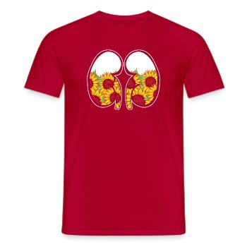 Organ Donation Transplantation Kidney Donors - Men's T-Shirt - red - Front - AI Model Male 178 dark (178cm)