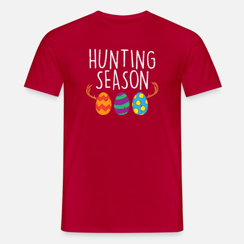 Ostereier der Jagdsaison - Männer T-Shirt - Rot