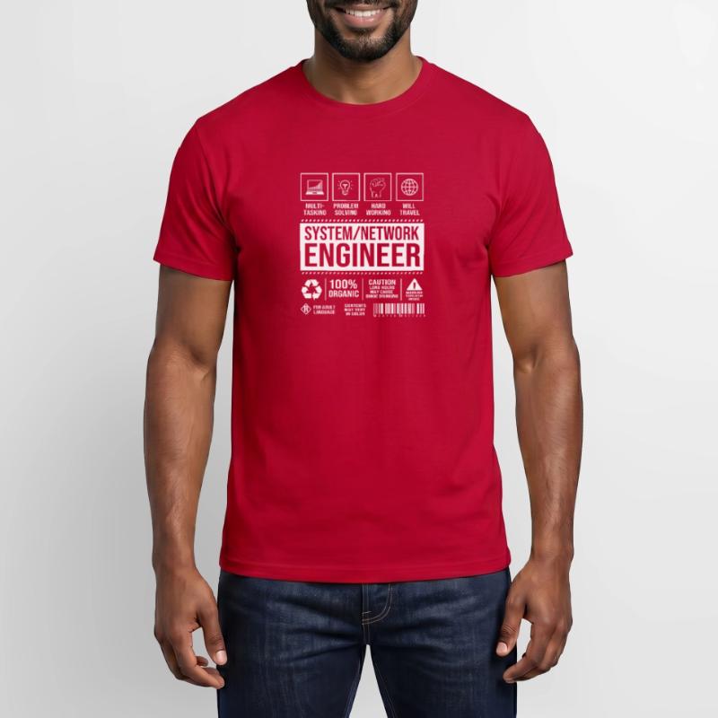 Network Computer Scientist Programmer Admin Men’s T-shirt
