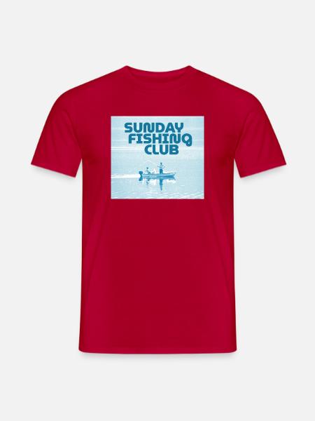 Club de pêche du dimanche - T-shirt homme - rouge