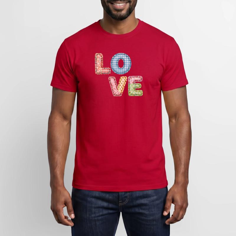 Patchwork Design Patchwork Patchwork Patches colorés T-shirt homme