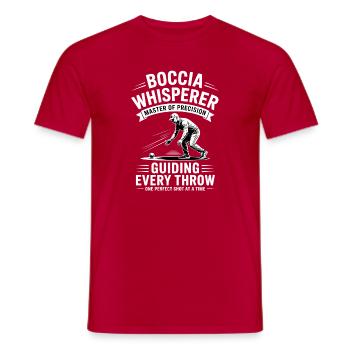 Boccia King Präzision Leidenschaft - Männer T-Shirt - Rot - Vorne - AI Model Male 178 dark (178cm)
