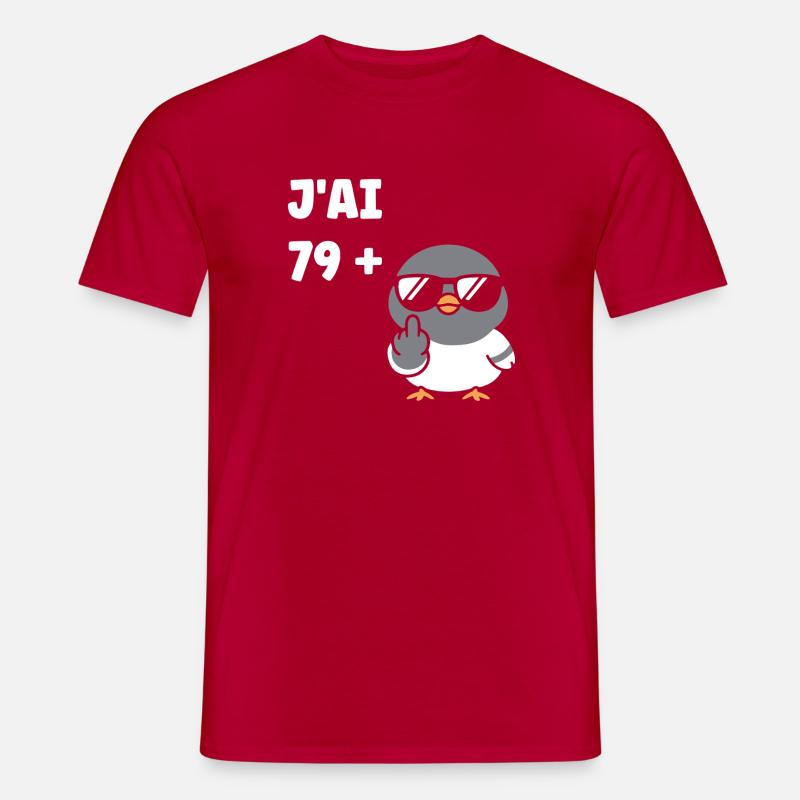 79 plus 1 - Männer T-Shirt - Rot