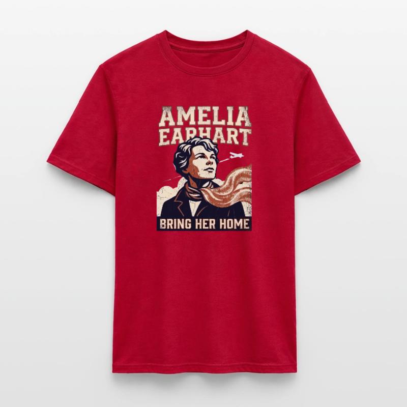 Amelia Earhart – Bring Her Home Men's T-Shirt
