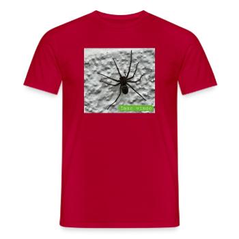 spider - Men's T-Shirt - red - Front - AI Model Male 178 dark (178cm)