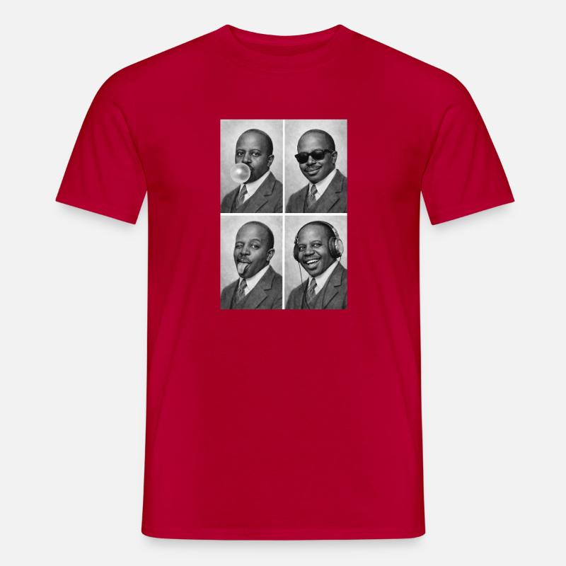 Scott Joplin Collage - T-shirt uomo - rosso