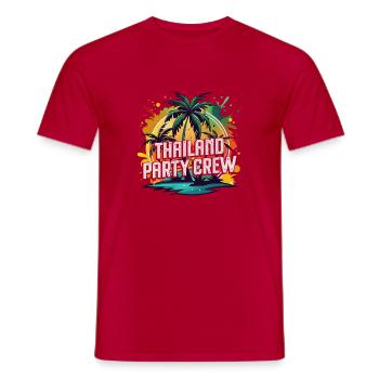 Thailand Party Crew - Männer T-Shirt - Rot - Vorne - AI Model Male 178 dark (178cm)