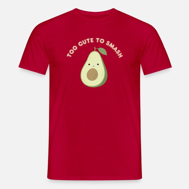 Avocado Cute to Smash - Männer T-Shirt - Rot