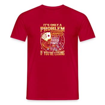 Un seul problème : perdre - T-shirt homme - rouge - Devant - AI Model Male 178 dark (178cm)