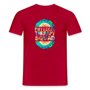 Physiotherapist Physiotherapy - Men's T-Shirt - red - Front - AI Model Male 178 dark (178cm)