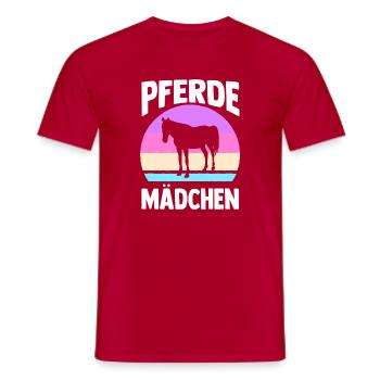 Reiten Pferdeliebhaber Reiterhof Pferde - Männer T-Shirt - Rot - Vorne - AI Model Male 178 dark (178cm)