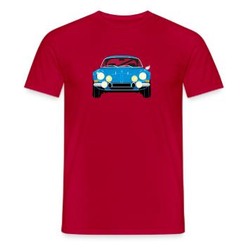 Blue Vintage Car - Front View - Men's T-Shirt - red - Front - AI Model Male 178 dark (178cm)