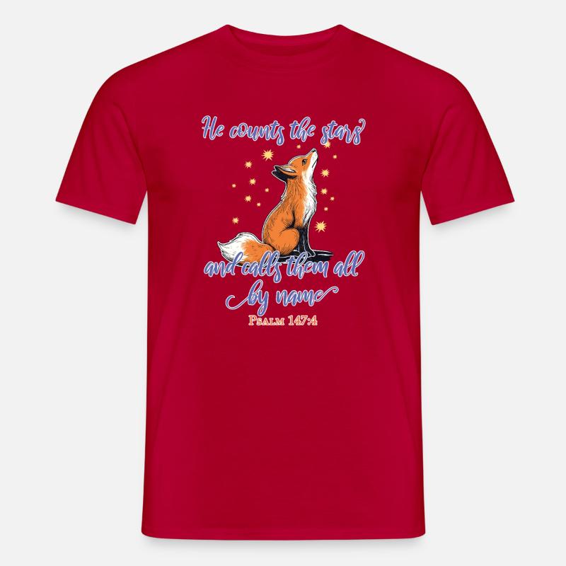Fuchs Christlich - Männer T-Shirt - Rot