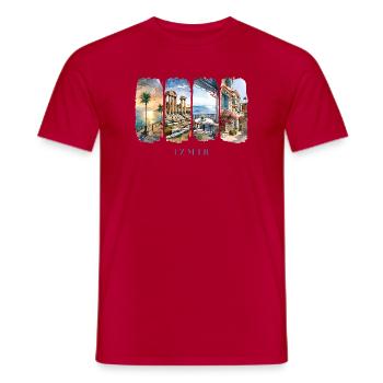 Izmir Urlaub Travel – Türkei Ägäis & Sonne Motiv - Männer T-Shirt - Rot - Vorne - AI Model Male 178 dark (178cm)